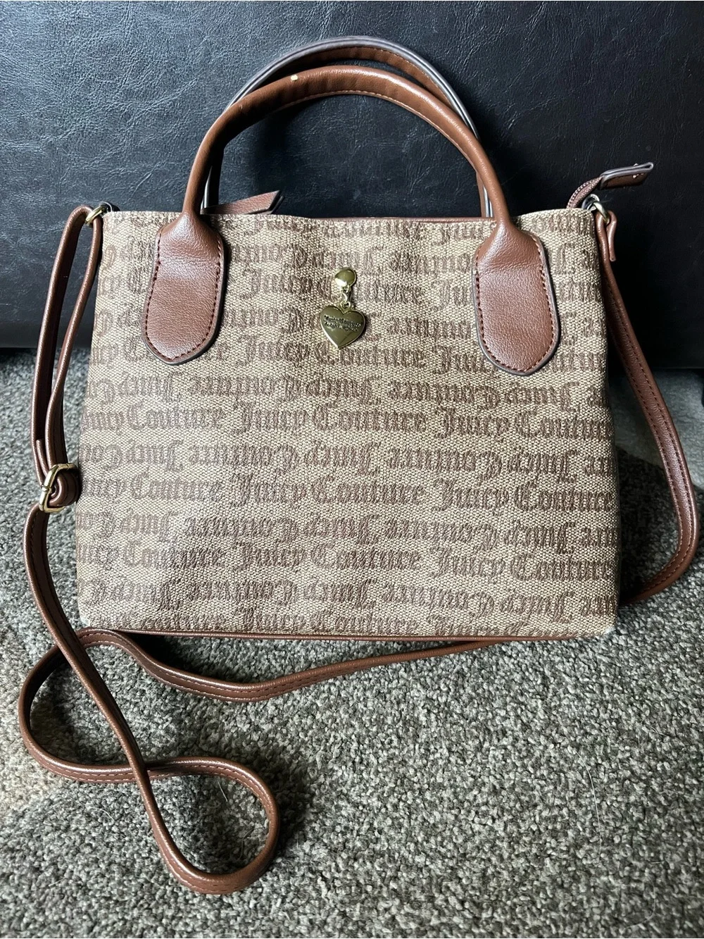 Juicy Couture Logo Purse with Credit Card Wallet